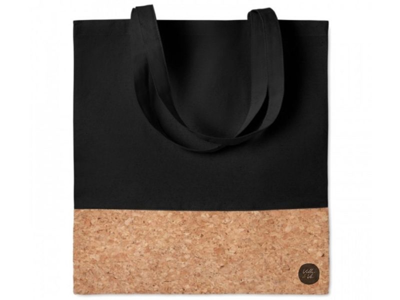 Totebag kurk zwart