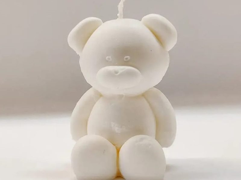 Ted teddybeer kaars