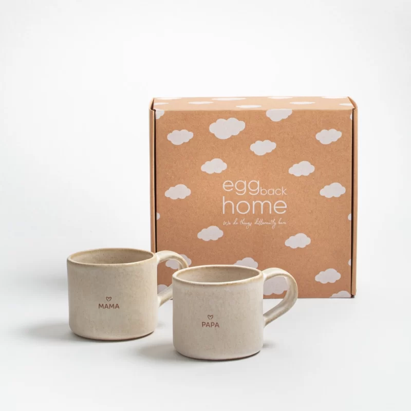 Sand Storm Set met 2 bekers Mama & Papa collectie